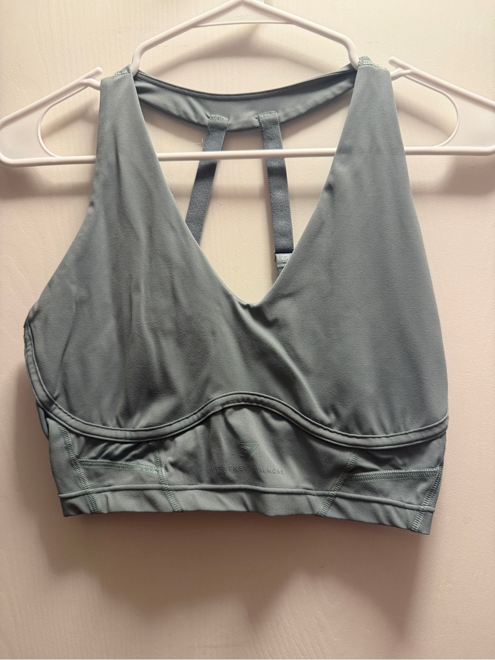 Gymshark x Whitney Simmons Longline Sage Workout Tank Longline Bra - Picture 4 of 5